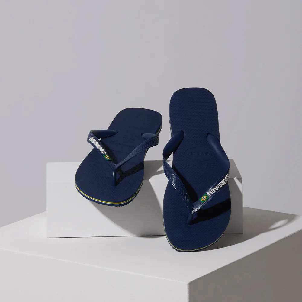Men's Brazil Logo Flip Flops - Image 6