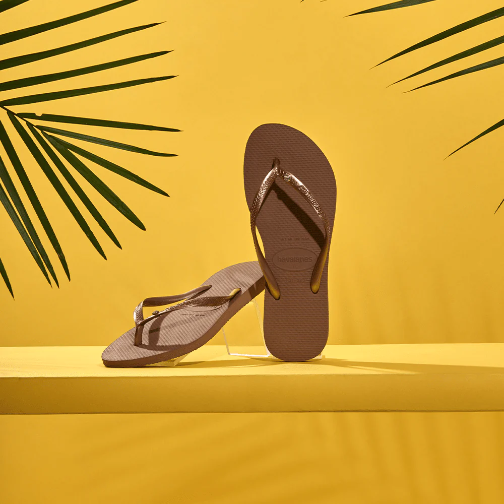 Women's Slim Crystal Flip Flops - Image 6